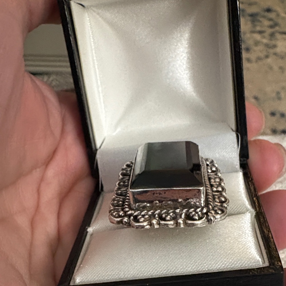 Ring Watermelon Tourmaline 925 Sterling Silver Statement - Picture 9 of 10